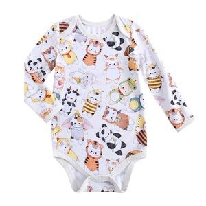 NWOT Jammie Session kitty print long sleeve bodysuit